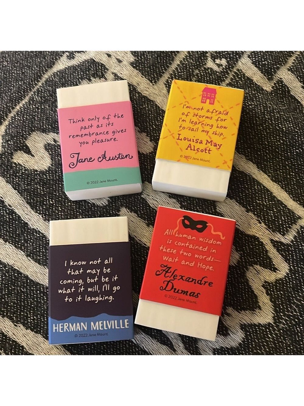 ($10) Bibliophile Erasers - Picture 3 of 12